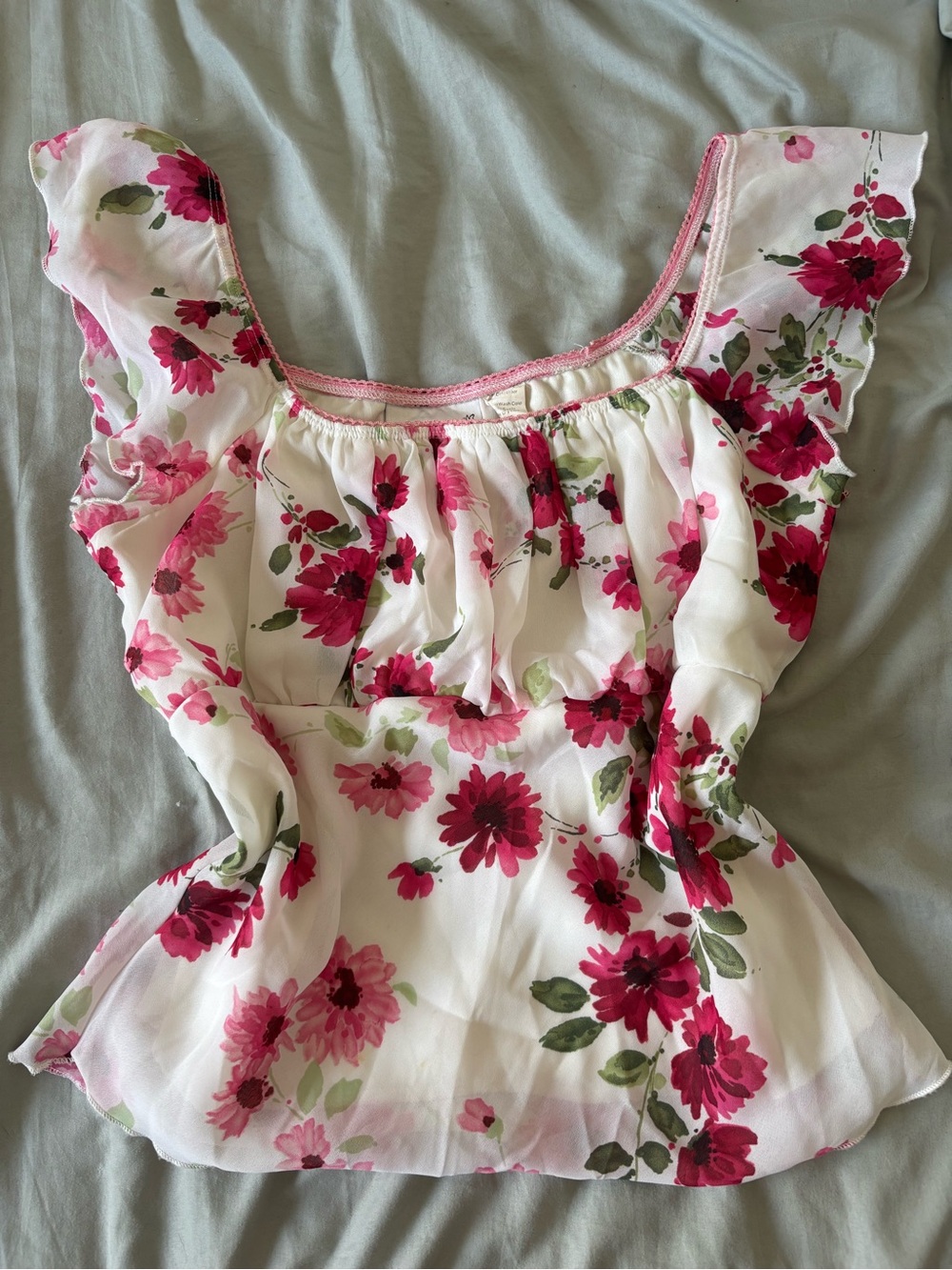 Vinatge Fairycore Boho Milkmaid top